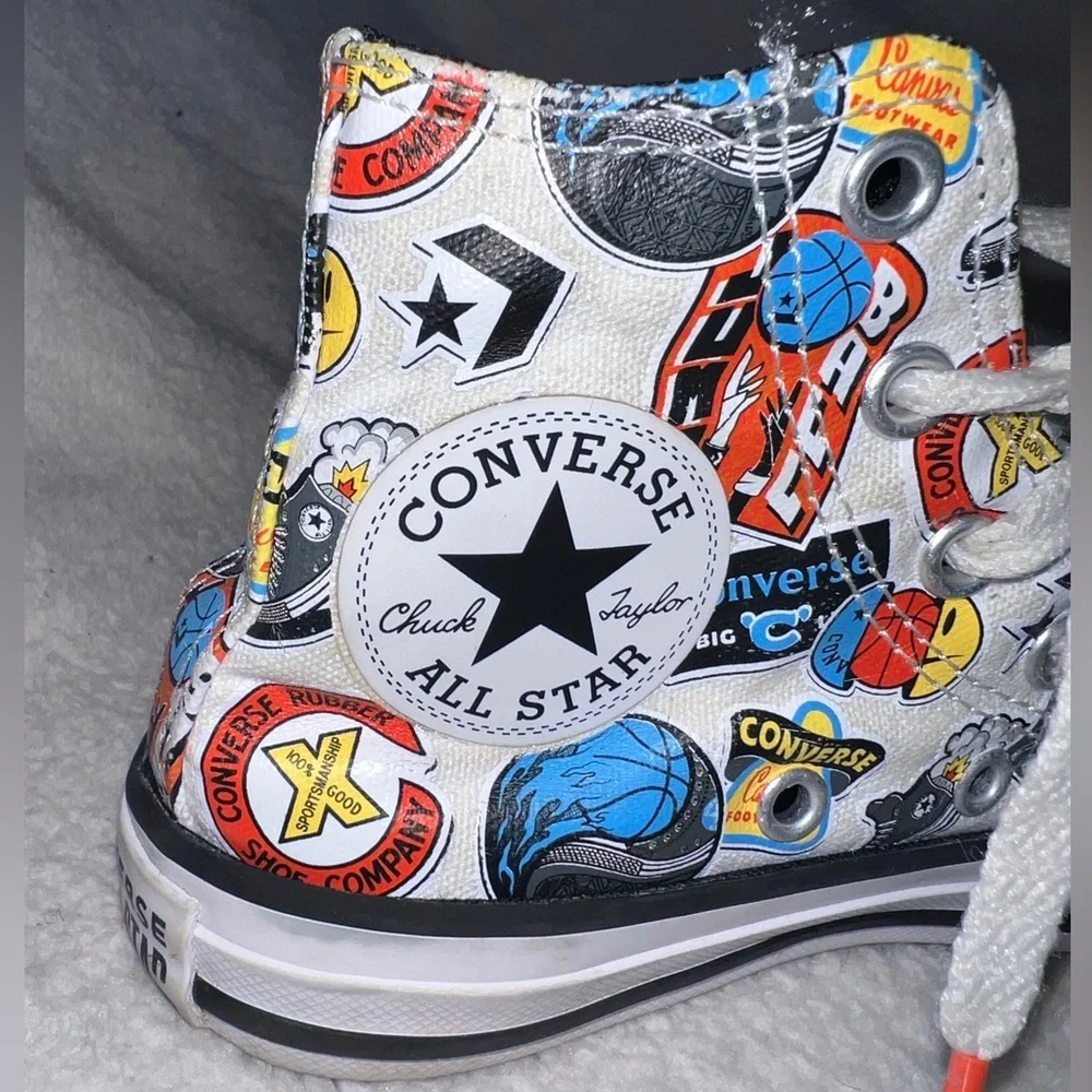 Converse Kids Chuck Taylor All Star Hi Top Jump Ball Sneaker | Size 11 | White |